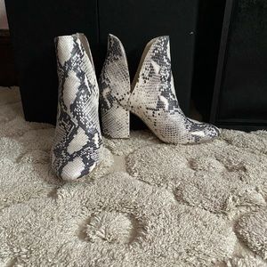 Snake skin heels